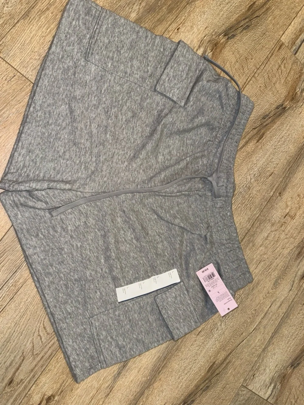 Target Women's Gray Sleep Shorts with Side Pocket - Picture 2 of 2